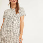 Vestido Camisero Manga Corta Birdie - ECRU