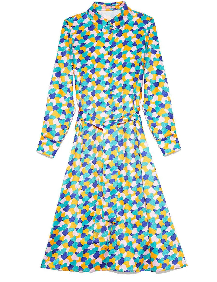 Vestido Camisero Multicolor - ECRU