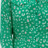Vestido Camisero Paola Green, Leopard Love Hearts - ECRU