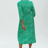 Vestido Camisero Paola Green, Leopard Love Hearts - ECRU