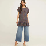 Vestido Camisero Volantes - ECRU