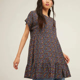 Vestido Camisero Volantes - ECRU