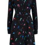 Vestido camisero Zadie - Negro, Deep Sea - ECRU