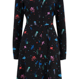 Vestido camisero Zadie - Negro, Deep Sea - ECRU