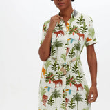 Vestido Camiseta Justine - ECRU