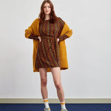 Vestido Cinturón Flores Coral - ECRU