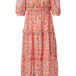 Vestido con microprint - ECRU