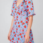 Vestido Corto Fresas - ECRU