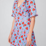 Vestido Corto Fresas - ECRU