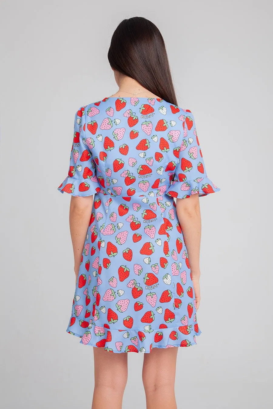 Vestido Corto Fresas - ECRU