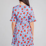 Vestido Corto Fresas - ECRU