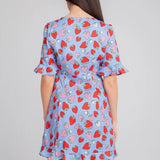Vestido Corto Fresas - ECRU
