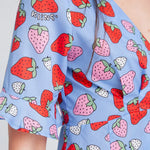 Vestido Corto Fresas - ECRU