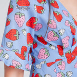 Vestido Corto Fresas - ECRU