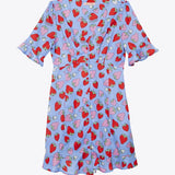 Vestido Corto Fresas - ECRU
