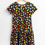 Vestido corto Gummies - ECRU