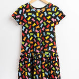 Vestido corto Gummies - ECRU