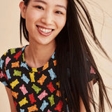 Vestido corto Gummies - ECRU