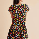 Vestido corto Gummies - ECRU
