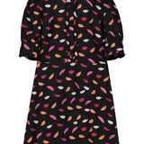 Vestido corto labios - ECRU