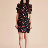 Vestido corto labios - ECRU