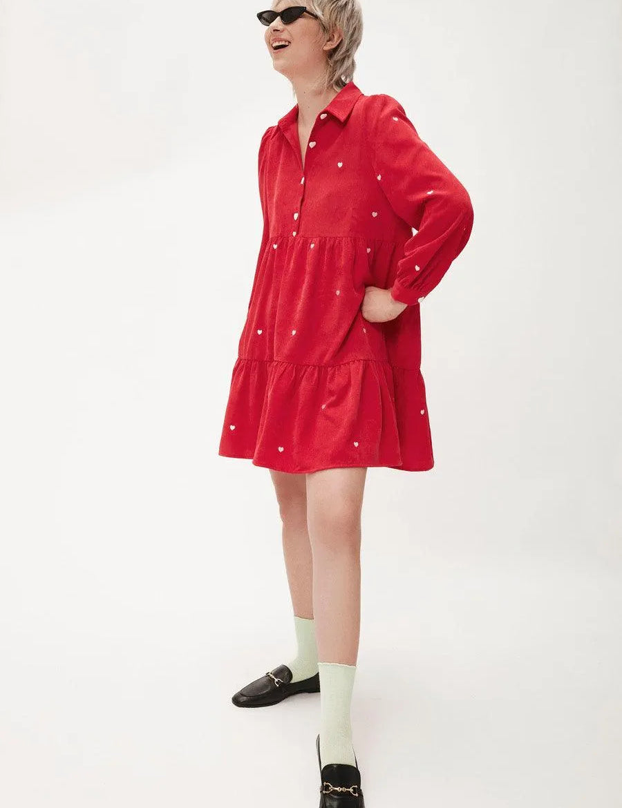 Vestido Corto Micropana - ECRU