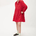 Vestido Corto Micropana - ECRU