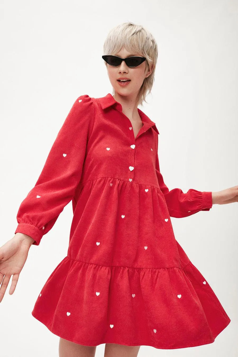 Vestido Corto Micropana - ECRU