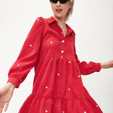 Vestido Corto Micropana - ECRU