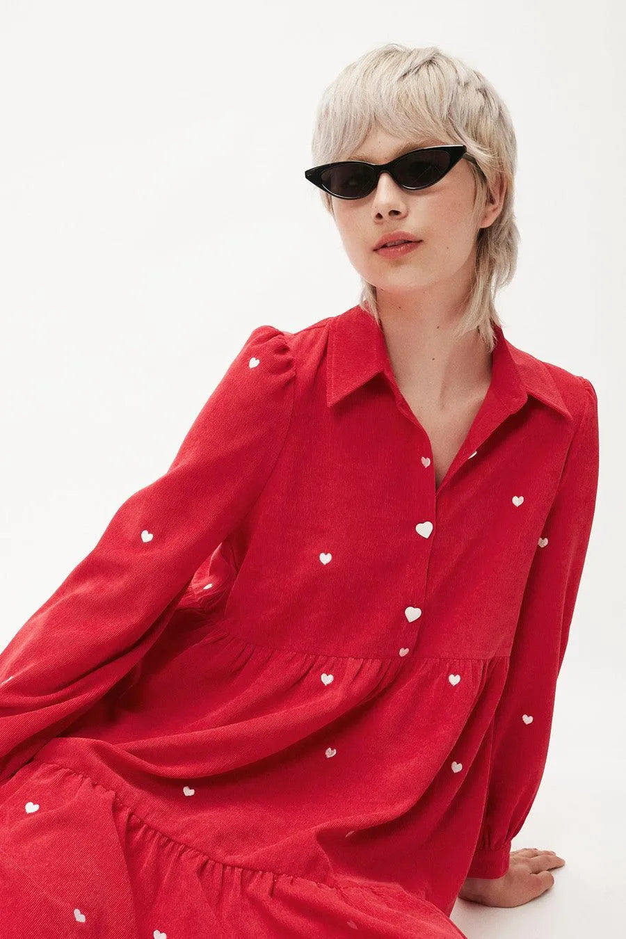 Vestido Corto Micropana - ECRU