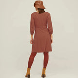 Vestido Cruzado Volante Retro - ECRU