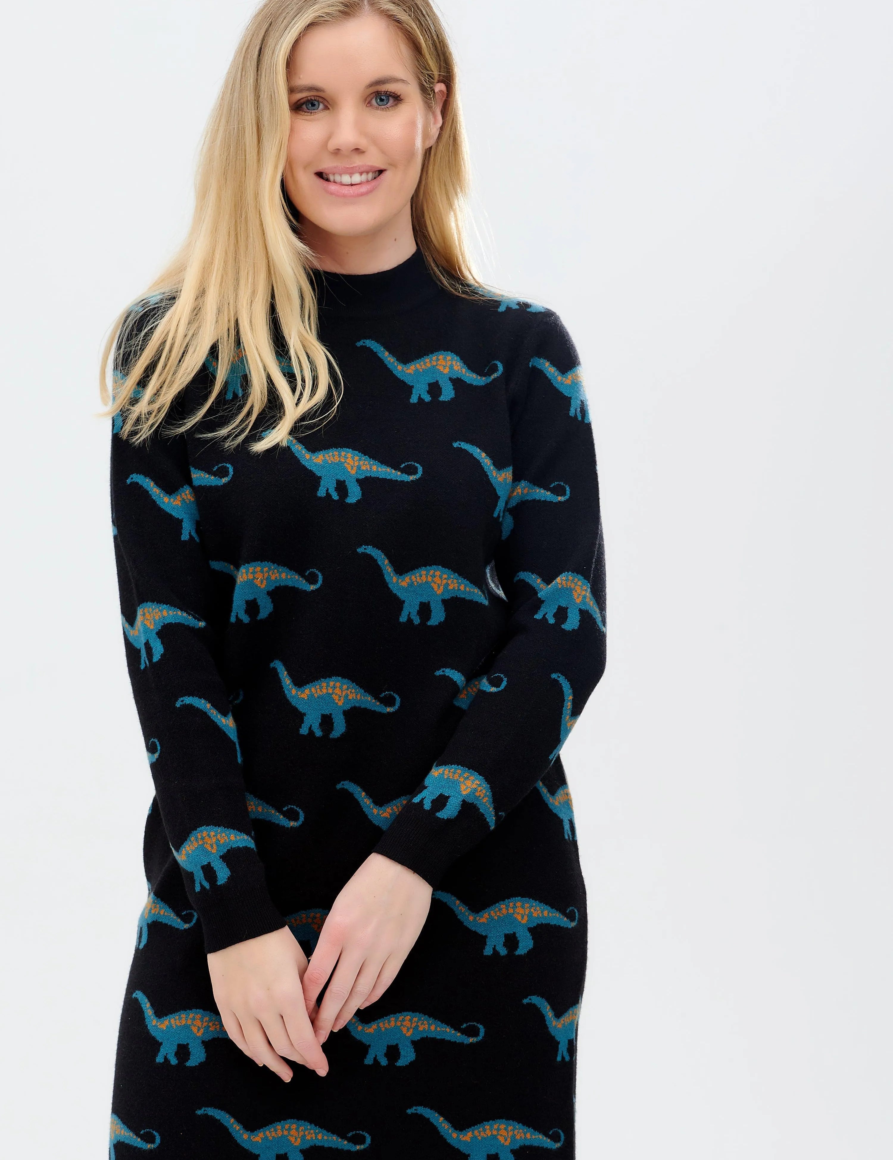 Vestido de Punto Jaida Negro, Happy Herbivore - ECRU