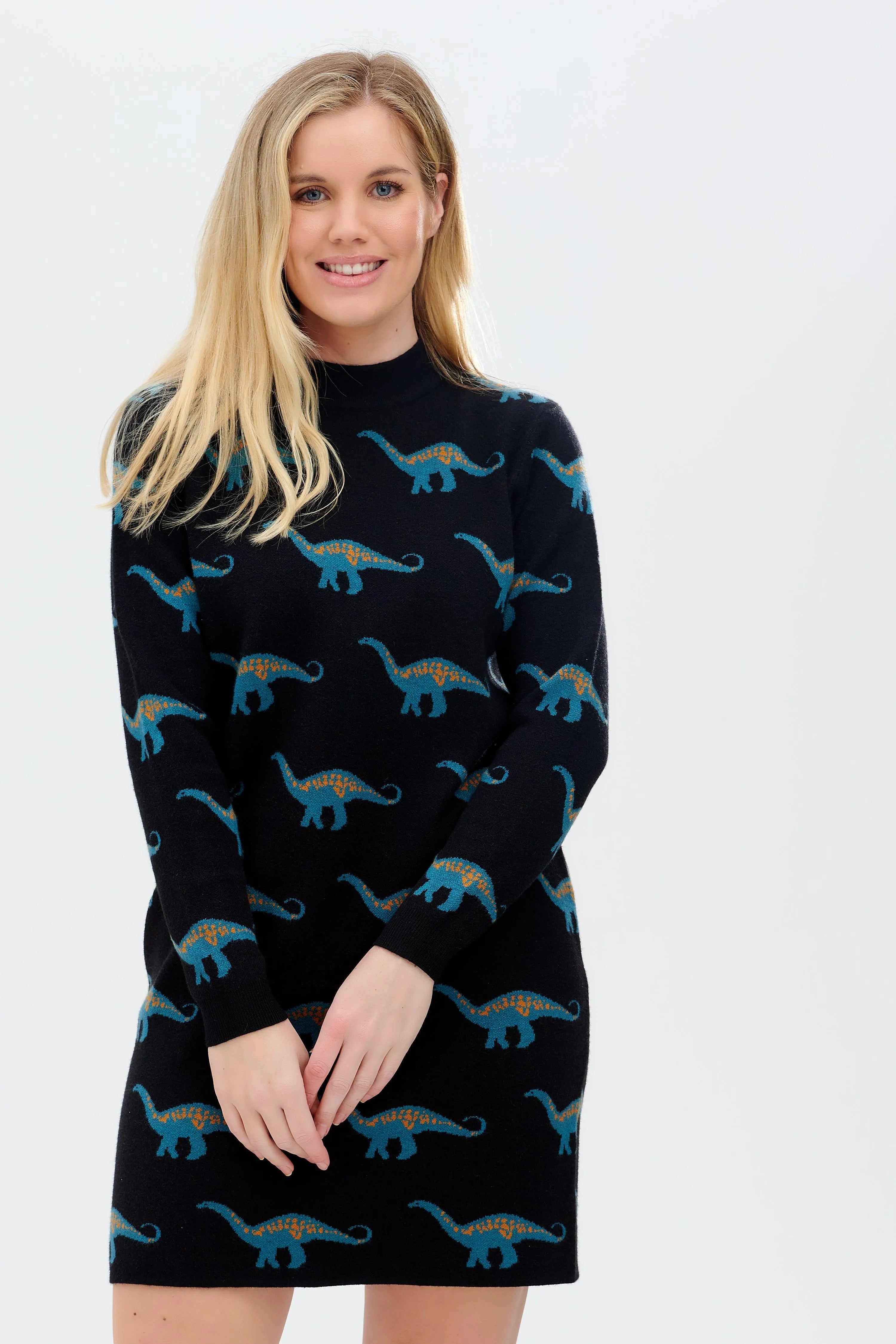 Vestido de Punto Jaida Negro, Happy Herbivore - ECRU