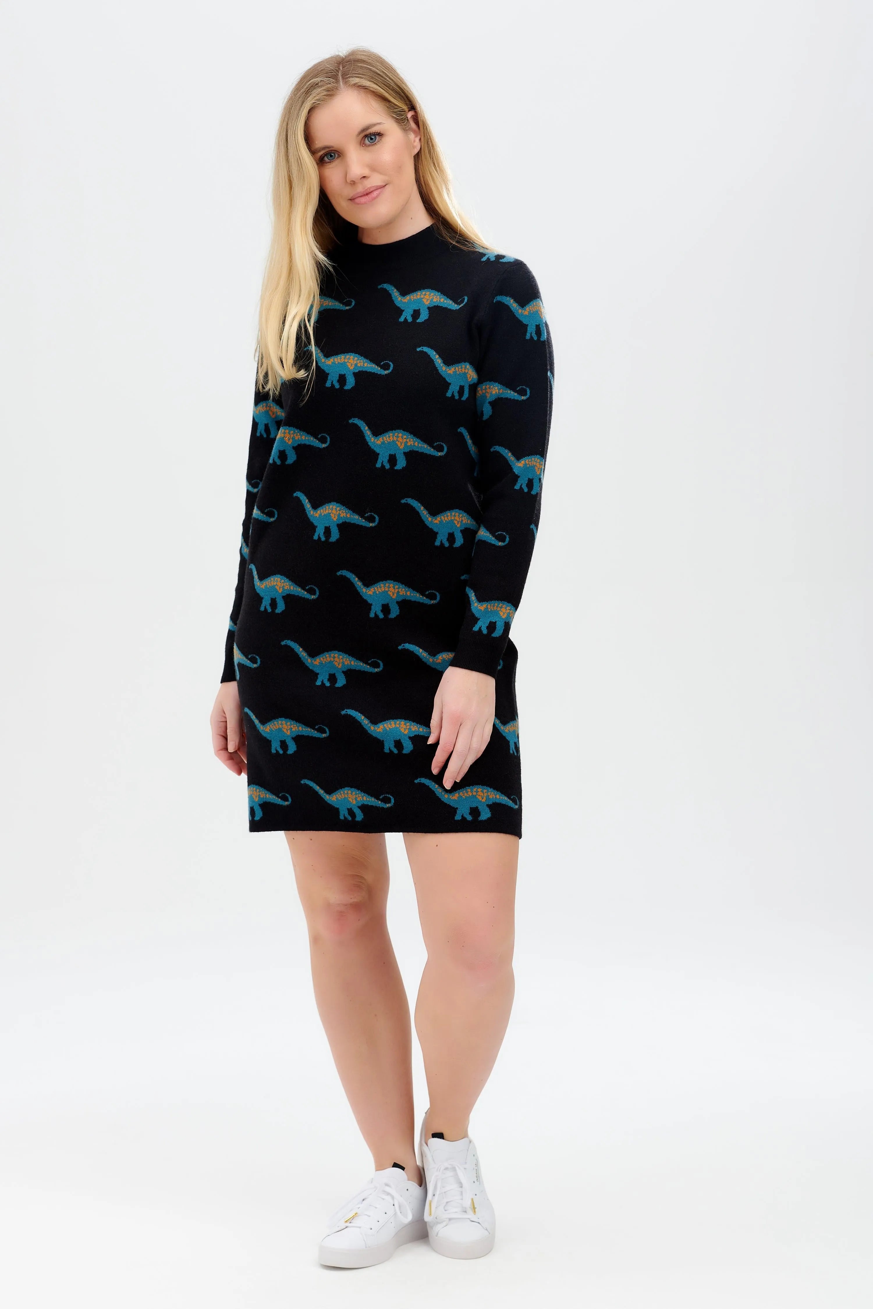 Vestido de Punto Jaida Negro, Happy Herbivore - ECRU