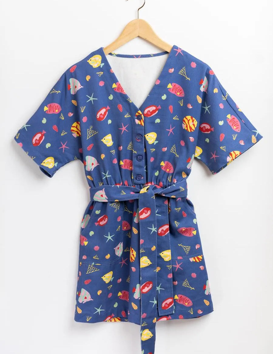 Vestido Denim Peces - ECRU