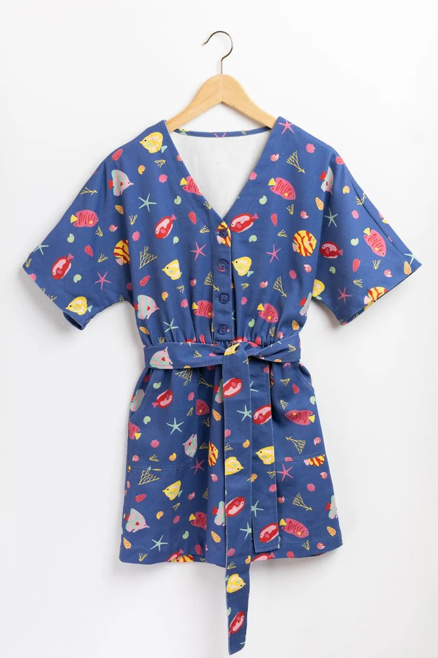 Vestido Denim Peces - ECRU