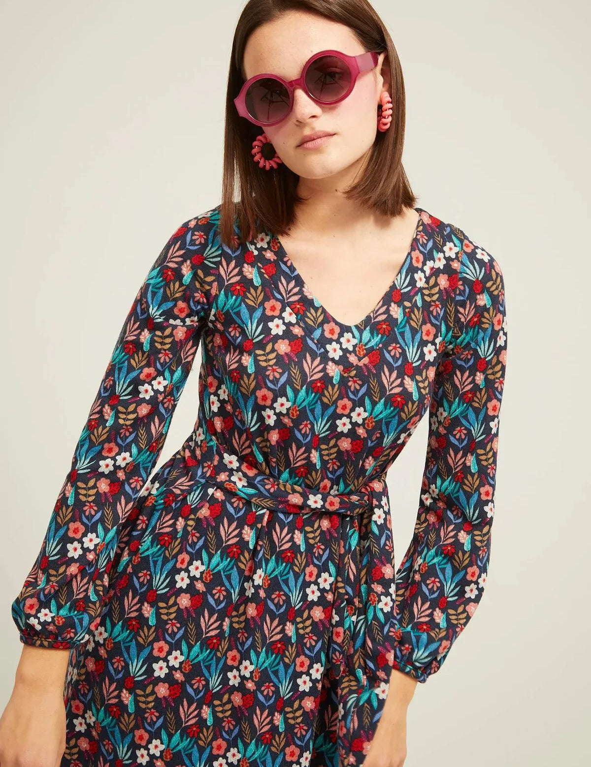 Vestido Easy Cinturón Garden - ECRU