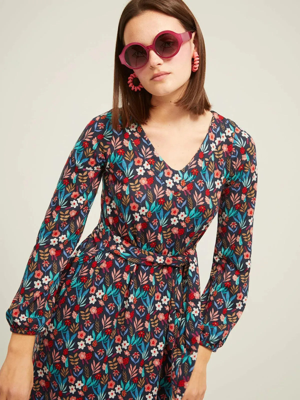 Vestido Easy Cinturón Garden - ECRU