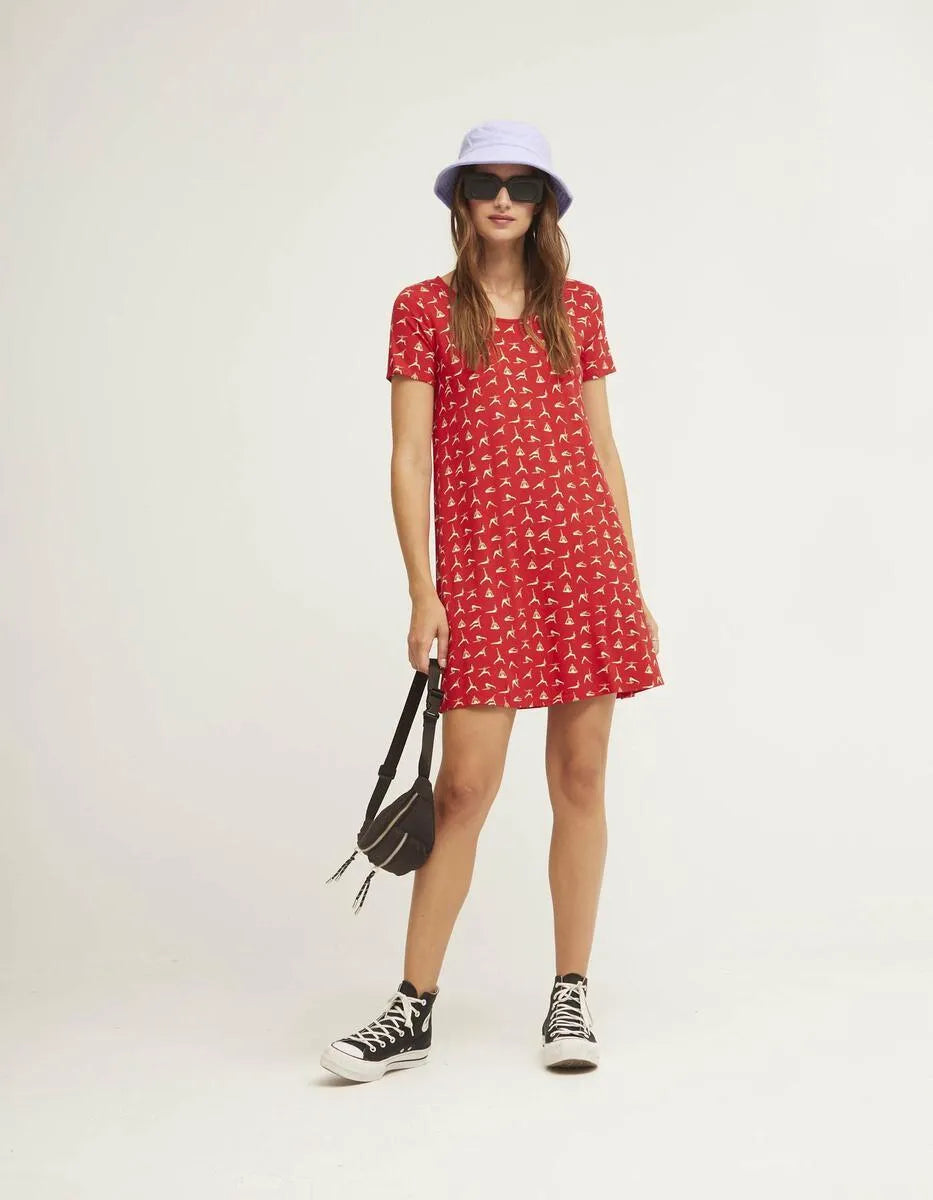 Vestido Easy Manga Corta Yoga - ECRU