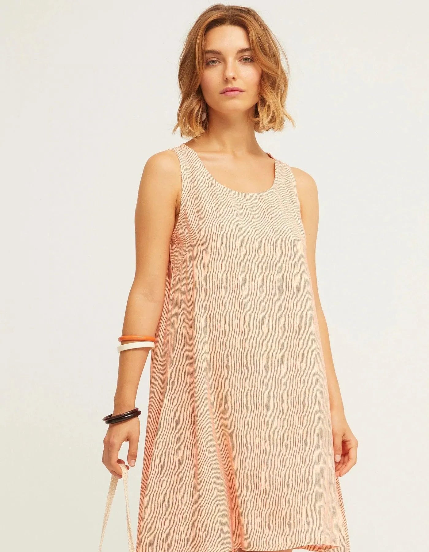 Vestido Easy Sin Mangas - ECRU