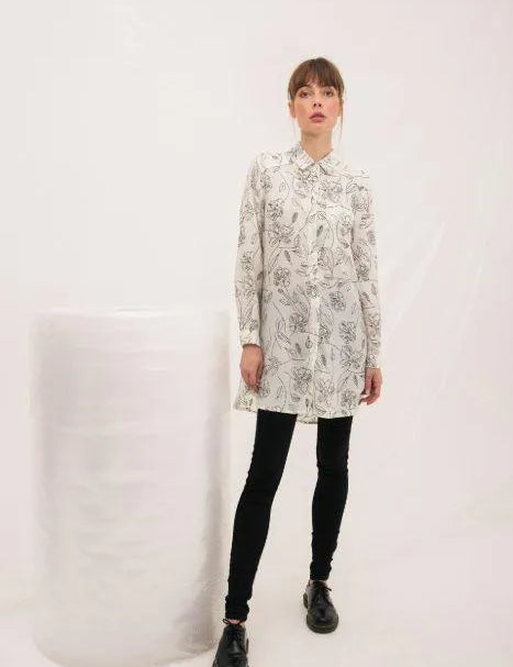 Vestido Estena Blanco - ECRU