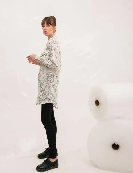 Vestido Estena Blanco - ECRU