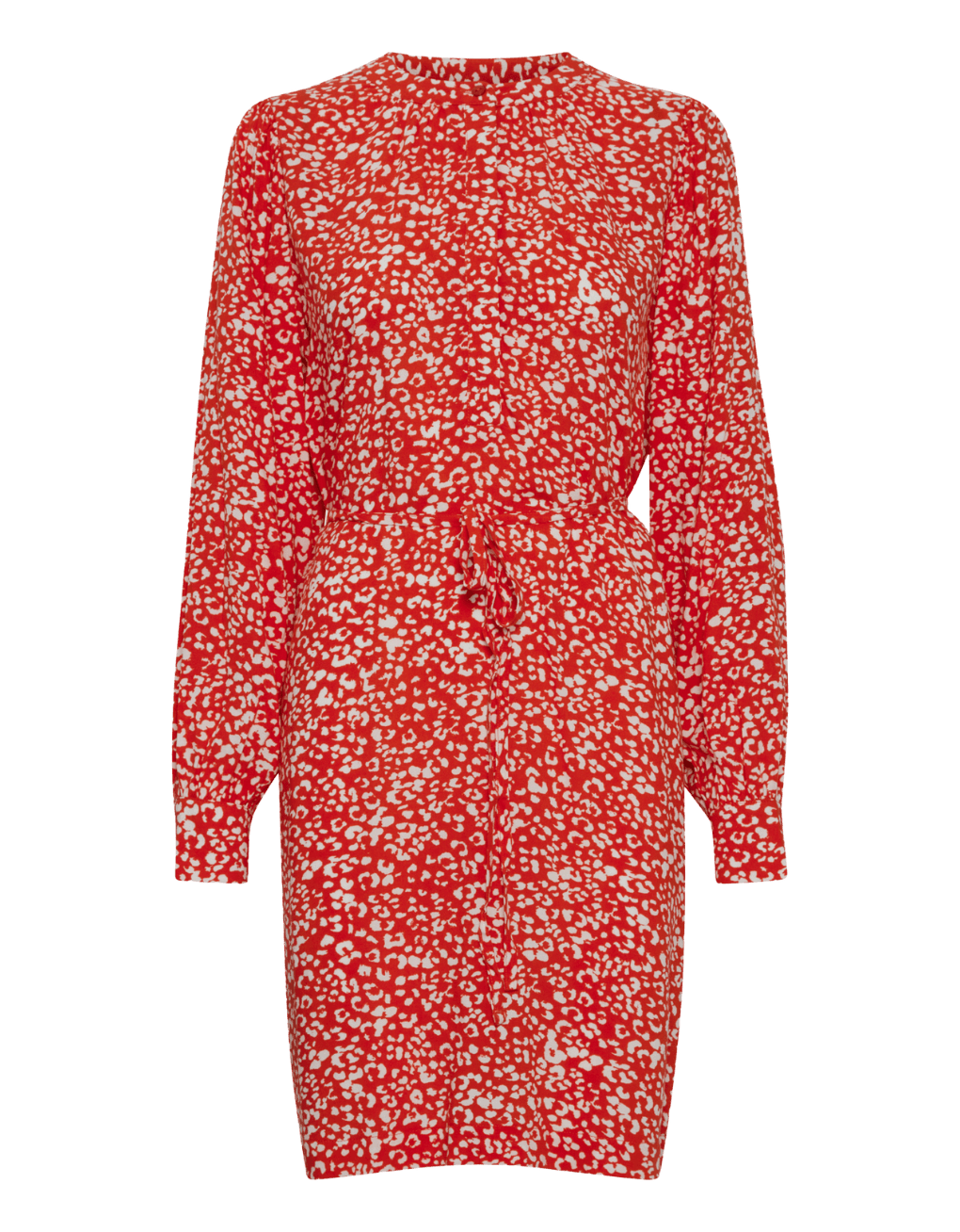 Vestido ICHI Carolina Poppy Red - ECRU