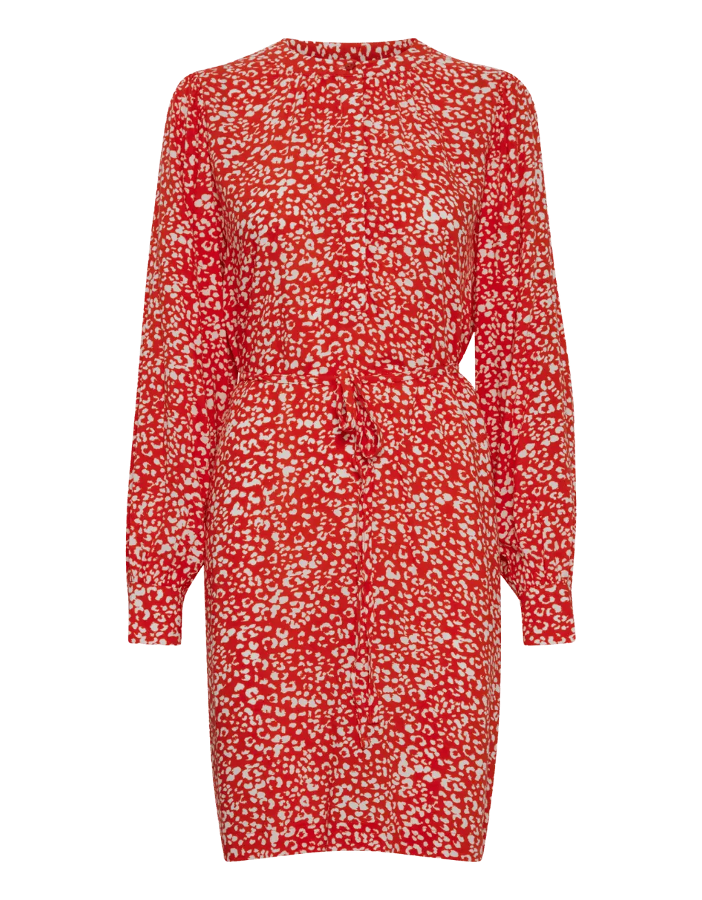 Vestido ICHI Carolina Poppy Red - ECRU