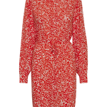 Vestido ICHI Carolina Poppy Red - ECRU