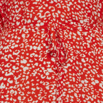 Vestido ICHI Carolina Poppy Red - ECRU