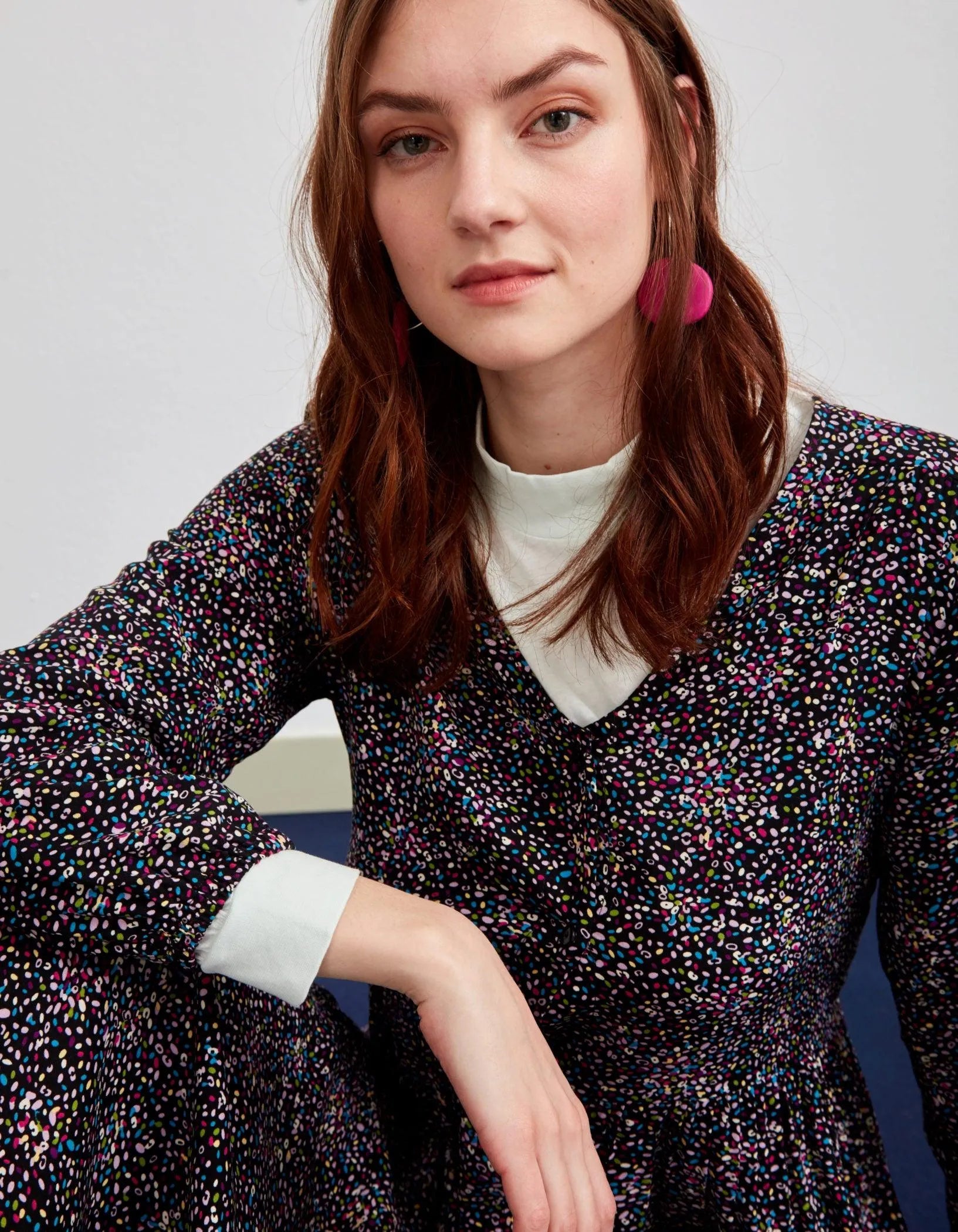 Vestido Largo Botones - ECRU