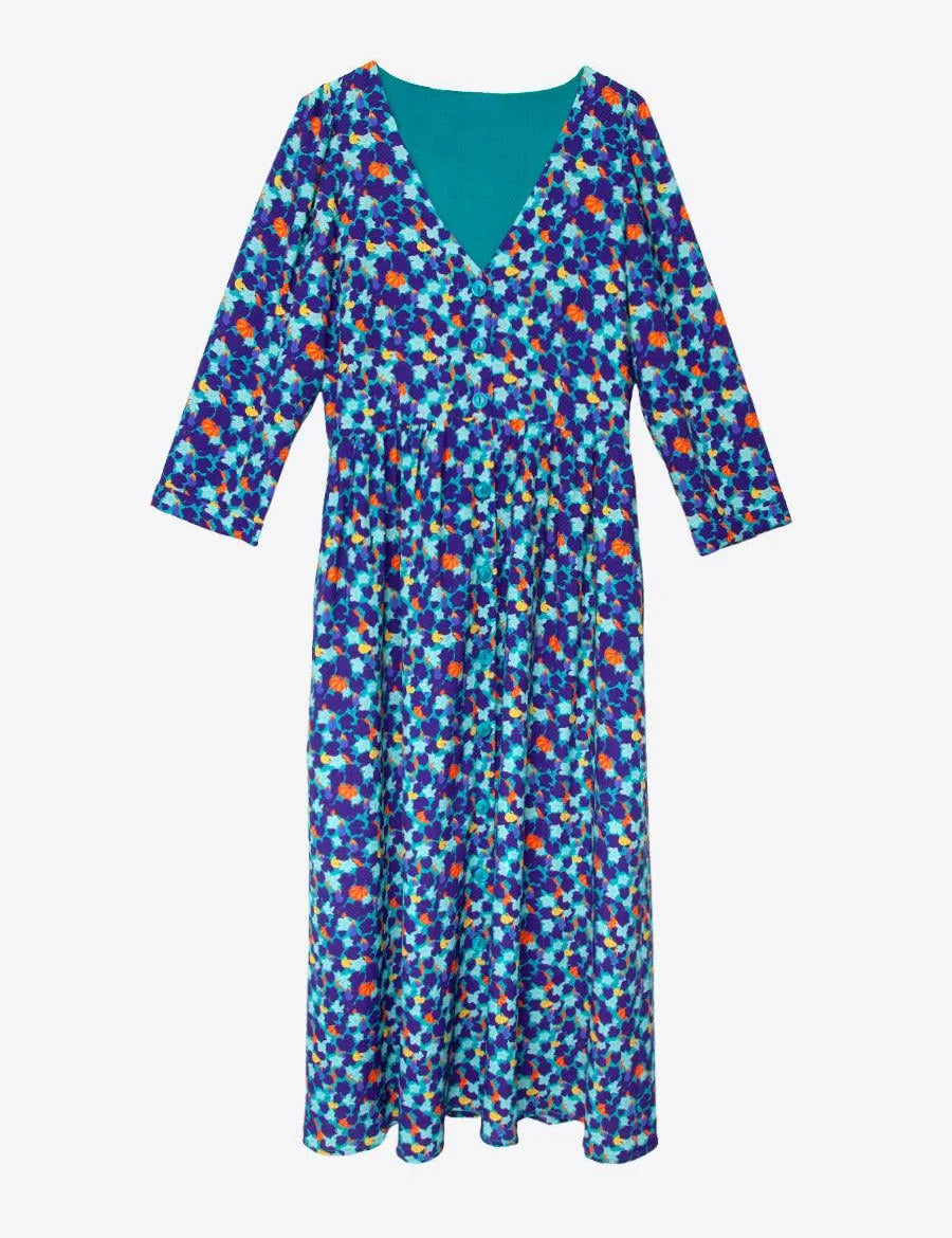 Vestido Largo Calabazas - ECRU