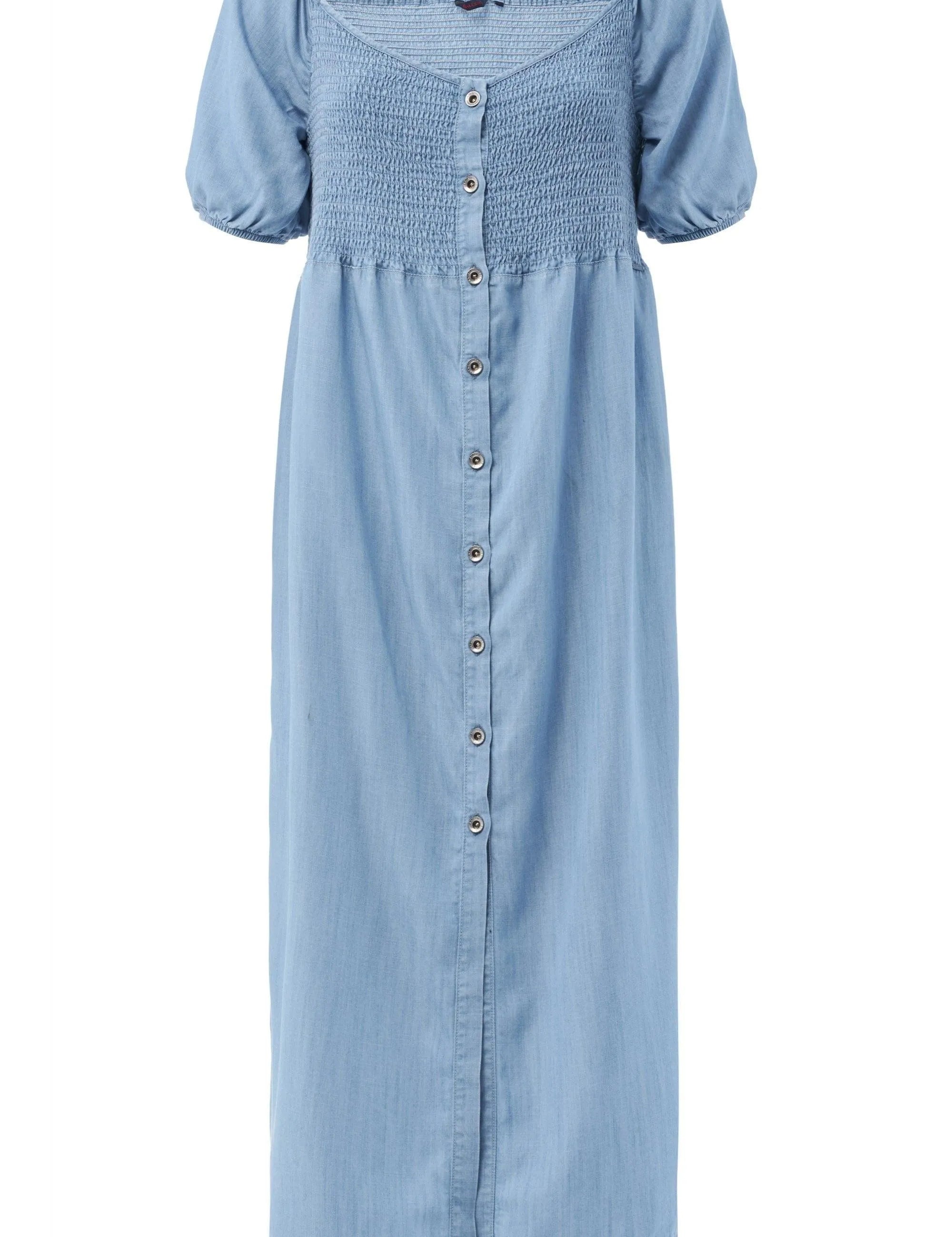 Vestido largo de Tencel - ECRU