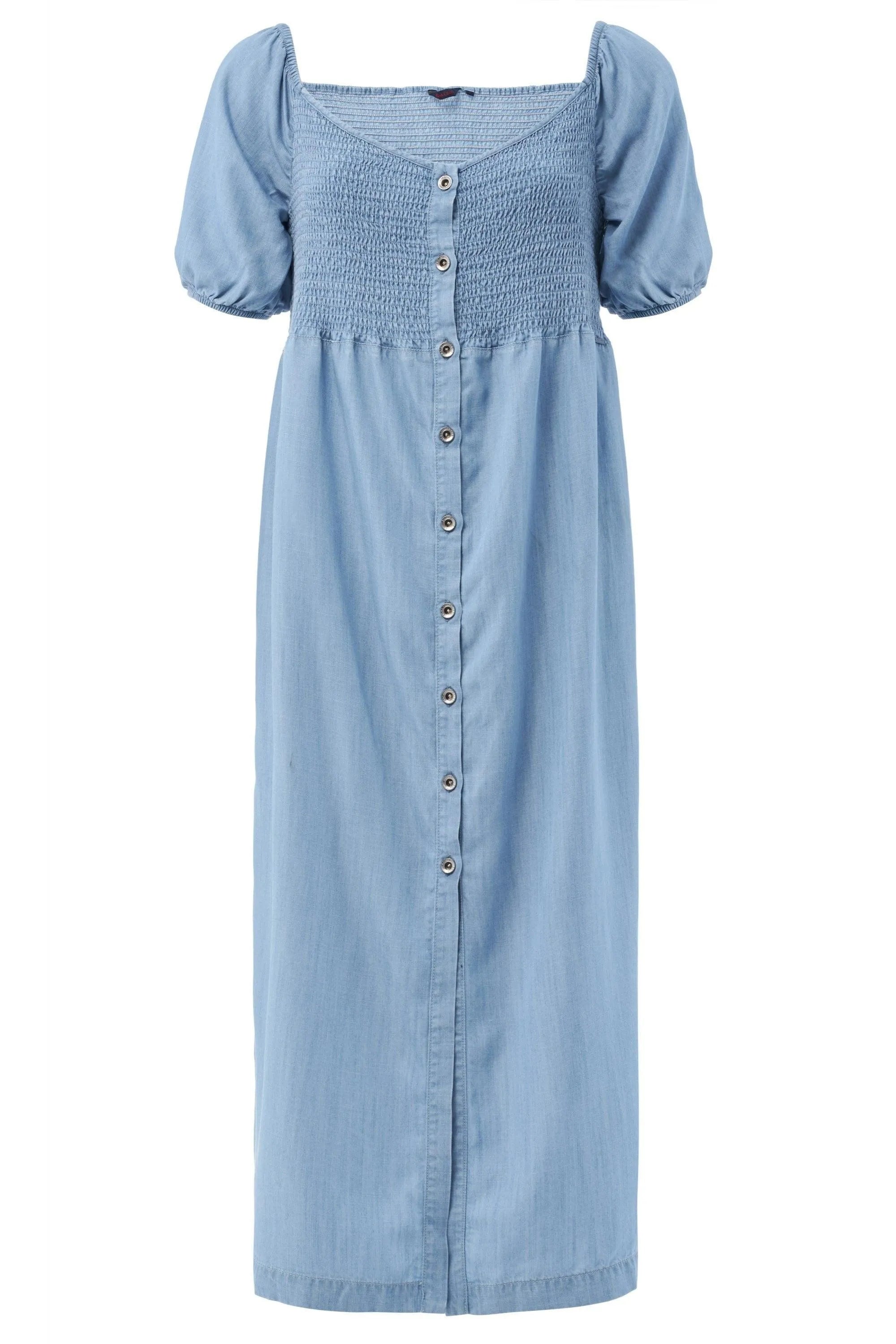 Vestido largo de Tencel - ECRU